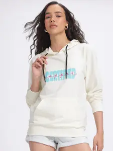 glitchez Typography Hooded Sweatshirt