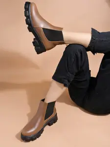 Shoetopia Girls Zipper Chelsea Boots