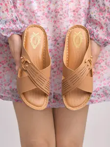 Shoetopia Girls Wedge Sandals with Laser Cuts