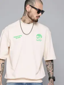 Levis Printed Drop-Shoulder Sleeves Pure Cotton Relaxed Fit T-shirt