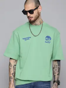 Levis Printed Drop-Shoulder Sleeves Pure Cotton Relaxed Fit T-shirt