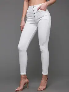 Miss Chase Women Skinny Fit High-Rise Stretchable Jeans