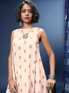 Taavi Ikat Dyed A-Line Kurta