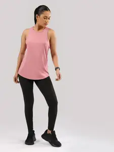 Blissclub Women Dyed High Neck Pockets T-shirt