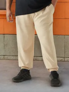 Bewakoof Heavy Duty Men Cotton Regular-Fit Mid-Rise Joggers