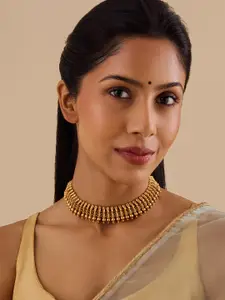 Kushal's Fashion Jewellery Gold-Plated Antique Necklace