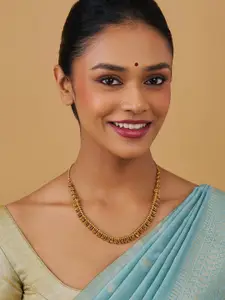 Kushal's Fashion Jewellery Gold-Plated Antique Necklace