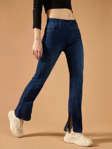 The Roadster Lifestyle Co Women Mid Rise Slits Bootcut Jeans