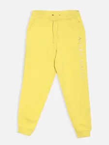 Allen Solly Junior Infants Boys Brand Logo Printed Cotton Regular Fit Mid Rise Joggers