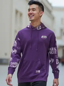 Bewakoof Men Typography Printed Hooded Pullover Sweatshirt