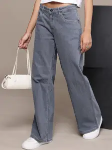 The Roadster Life Co. Women Wide Leg Stretchable Jeans