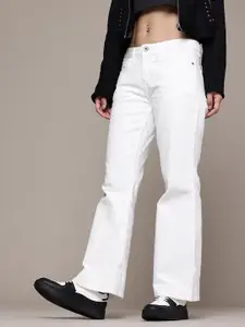 The Roadster Life Co. Women Flared Low-Rise Stretchable Jeans