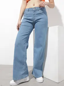 The Roadster Life Co. Women Wide Leg Stretchable Jeans