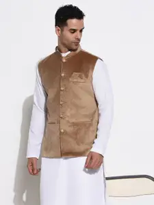 SHOWOFF Velvet Nehru Jacket