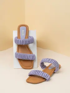 Inc 5 Women Open Toe Flats with Tassels