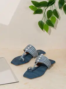 Inc 5 Women Printed Party One Toe Flats