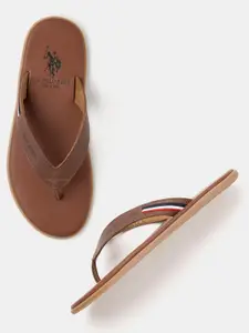 U.S. Polo Assn. Men Leather Comfort Sandals