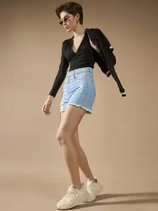 DOLCE CRUDO Women Denim Shorts