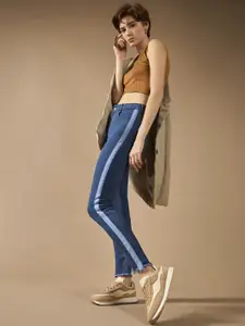 DOLCE CRUDO Women Skinny Fit High-Rise Stretchable Jeans