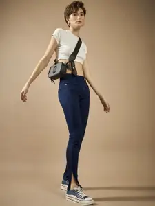 DOLCE CRUDO Women Skinny Fit Stretchable Jeans