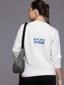 HRX by Hrithik Roshan Typography Printed Oversized Sweatshirt