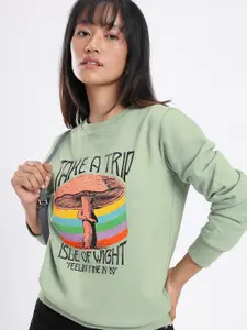 glitchez Graphic Printed Sweatshirt