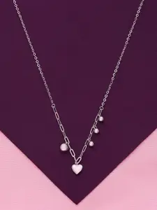 KAI JEWEL Sterling Silver Rhodium-Plated Necklace