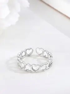 Zavya 925 Pure Sterling Silver Rhodium-Plated Finger Ring