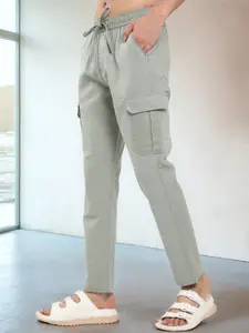 NEVER NEUD Men Relaxed Lazy Linen Pants