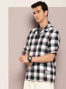 Kook N Keech Premium Tartan Checked Pure Cotton Oversized Casual Shirt