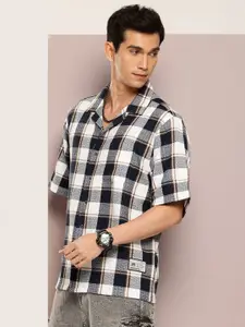 Kook N Keech Premium Tartan Checked Pure Cotton Oversized Casual Shirt