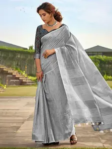 DEVATITHI Linen Blend Saree