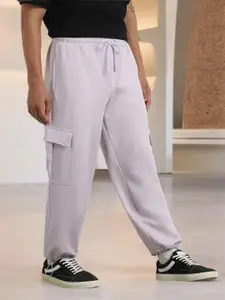 NOBERO Men Relaxed Fit Mid Rise Track Pants