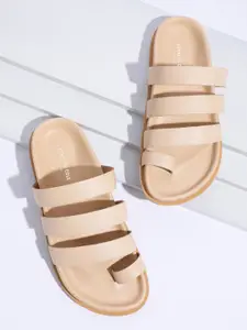 Kenneth Cole Leather Women One Toe Leather Flats