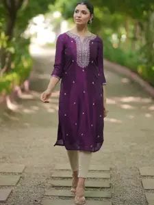 Libas Women Ethnic Motifs Embroidered Floral Kurta