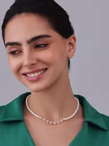 Kushal's Fashion Jewellery Copper Gold-Plated Necklace