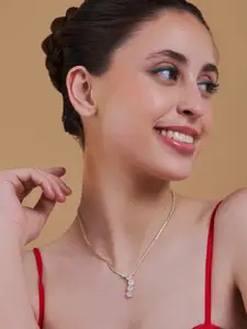 Kushal's Fashion Jewellery Copper Gold-Plated Necklace