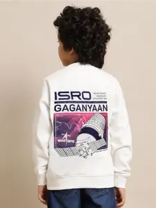 Kids Ville Boys Isro Printed Sweatshirt