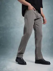 The Roadster Life Co. Men Pure Cotton Regular Fit Mid-Rise Jeans