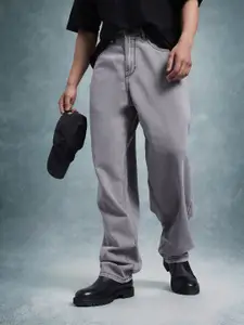 The Roadster Life Co. Men Skater Fit Pure Cotton Mid-Rise Jeans