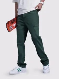 The Roadster Life Co. Men Pure Cotton Relaxed Fit Cargo Style Jeans