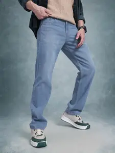 The Roadster Life Co. Men Mid-Rise Light Fade Regular Fit Jeans