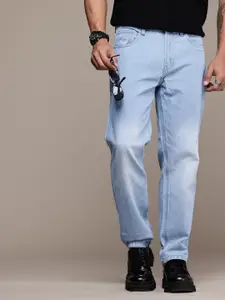 The Roadster Life Co. Men Straight Fit Light Fade Pure Cotton Jeans