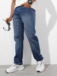 The Roadster Life Co. Men Regular Fit Mid-Rise Light Fade Stretchable Jeans