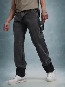 The Roadster Life Co. Men Straight Fit Turn-Up Hem Jeans