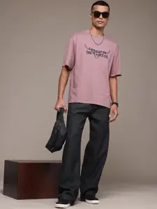 The Roadster Lifestyle Co. Men Loose Wide Leg High-Rise Jeans