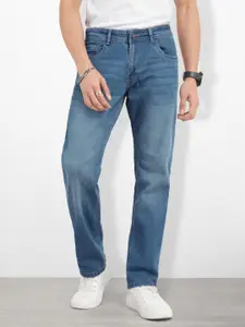 The Roadster Life Co. Men Regular Fit Mid-Rise Light Fade Pure Cotton Jeans