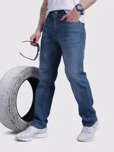 The Roadster Life Co. Men Mid-Rise Pure Cotton Light Fade Jeans