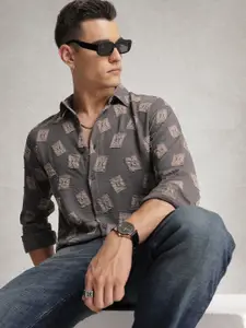 WROGN Self Designed Casual Shirt