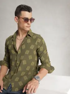 WROGN Self Designed Casual Shirt